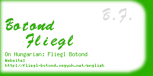 botond fliegl business card